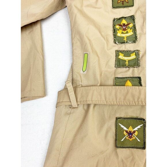 Vintage Boy Scouts of America Shirt Order of the Arrow Patches Black Eagle Lodge - Picture 8 of 10